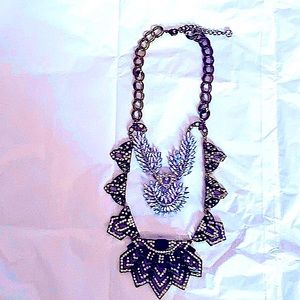 Lord & Taylor two tier statement necklace